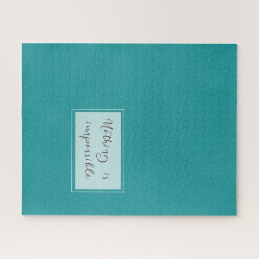 Puzzle Rien N'Est Impossible : Sage Green 006 (Horizontal)