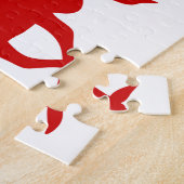 Puzzle Rindeer rouge / Silhouette caribou (Côté)