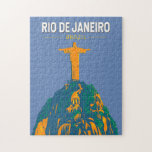 Puzzle Rio De Janeiro Brésil Travel Art Vintage<br><div class="desc">Conception de voyage vectoriel rétro Rio De Janeiro. Christ Le Rédempteur est une statue Art déco de Jésus-Christ à Rio de Janeiro,  Brésil,  créée par le sculpteur français Paul Landowski et construite par l'ingénieur brésilien Heitor da Silva Costa.</div>
