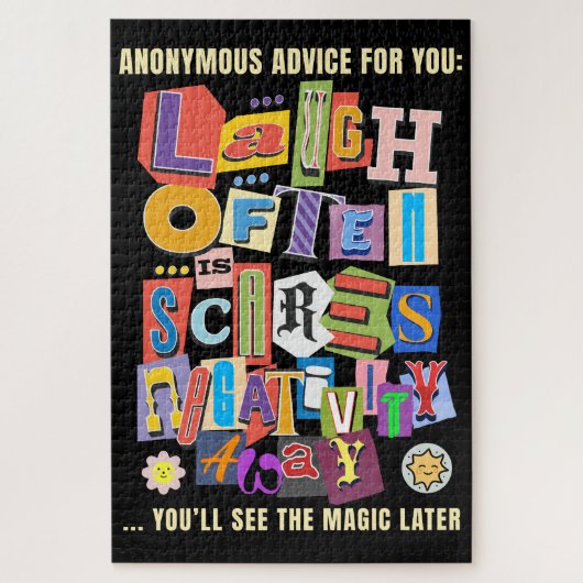 Puzzle Rire Souvent - Typographie Positive Conception de (Vertical)