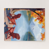 Puzzle Rivage Matinal | Paysage Montagnard Paisible (Horizontal)