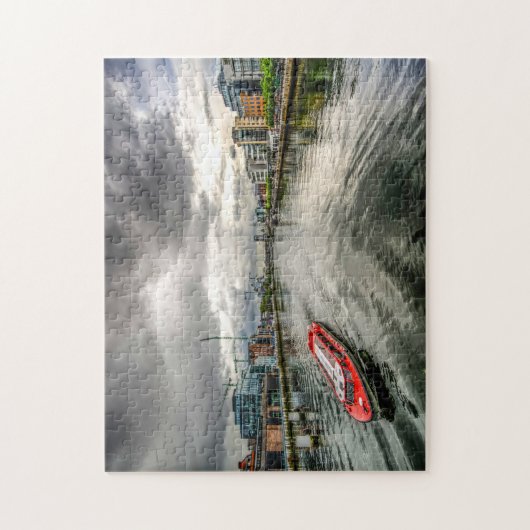 Puzzle River Liffey Dublin. (Vertical)