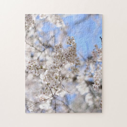 Puzzle Riverside Park Spring Cherry Blossoms New York NYC (Vertical)