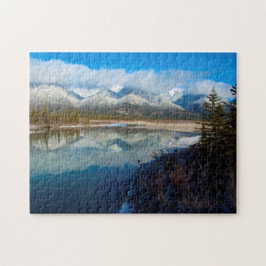 Puzzle Rivière Athabasca, parc national Jasper (Alberta) (Horizontal)