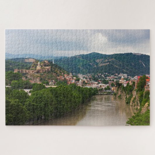 Puzzle Rivière Mt'k'vari coulant, Tbilisi (Horizontal)