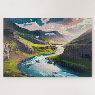 Puzzle Rivière sinueuse