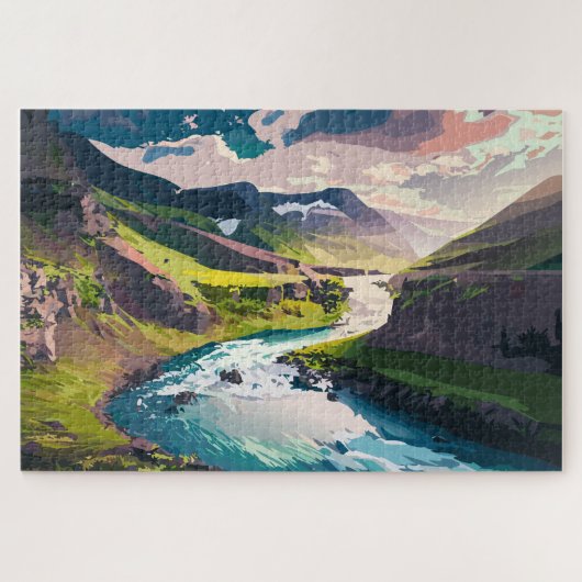 Puzzle Rivière sinueuse (Horizontal)