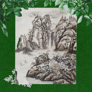 Puzzle Rivière Yangze avec cascade