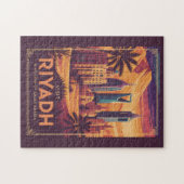 Puzzle Riyadh Arabie Saoudite Illustration Désert Art de (Horizontal)