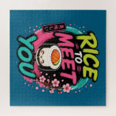 Puzzle Riz à vous rencontrer – Conception de Sushi Kawaii (Horizontal)