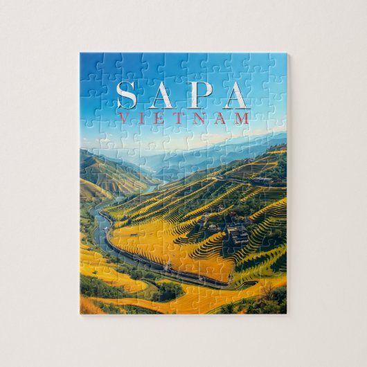 Puzzle Rizières à Sapa, Vietnam  (Vertical)