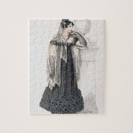 Puzzle Robe de deuil, plat de mode du représentant (Vertical)