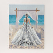 Puzzle Robe de mariée Jour de mariage Mariage sur la plag (Vertical)