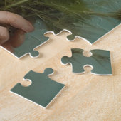 Puzzle Robe Turquoise romantique (Côté)