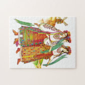 Puzzle Robe ukrainienne traditionnelle de Kyivschyna (Horizontal)