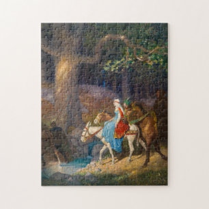 Puzzle Robin et sa mère Aller à Nottingham Fair, 1917