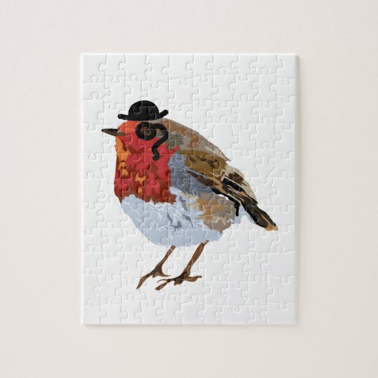 Puzzle Robin génial avec le monocle et le casquette (Vertical)