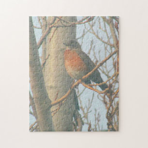 Puzzle - Robin in Tree Legpuzzel