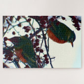 Puzzle Robins en hiver (Horizontal)