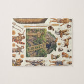 Puzzle Robinson Crusoé, jouets en papier à découper victo (Horizontal)