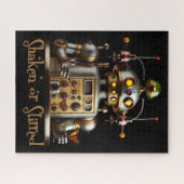 Puzzle Robot Barman Futuriste "Secoué ou Remué" (Horizontal)