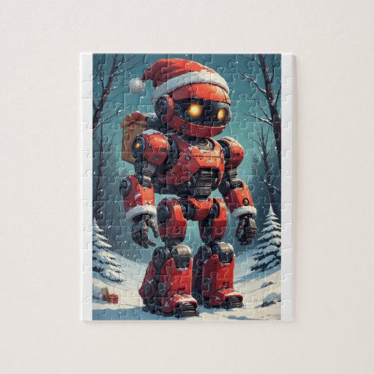 Puzzle Robot de Noël (Vertical)