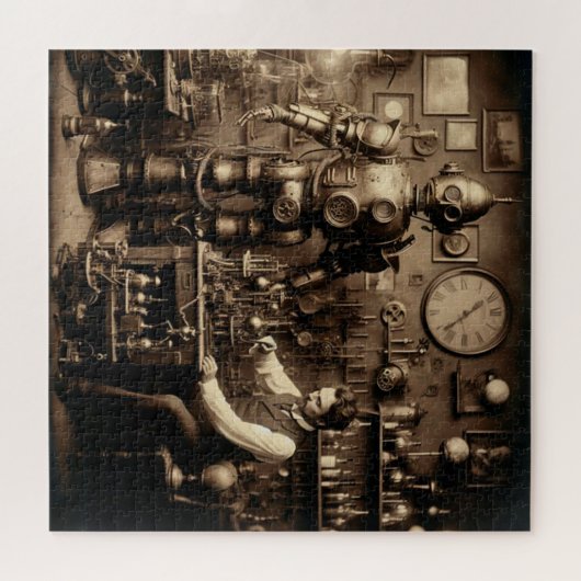 Puzzle Robot mécanique Humanoïde Steampunk ~ * ~ (Horizontal)