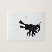 Puzzle Robot volant noir (Horizontal)