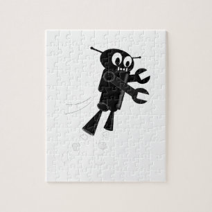 Puzzle Robot volant noir