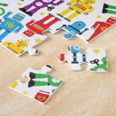 Puzzle Robots Aliens pour enfants de couleurs mignonnes c (Côté)