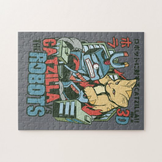 Puzzle Robots Catzilla Vs (Horizontal)