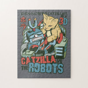 Puzzle Robots Catzilla Vs