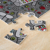 Puzzle Robots rétro (Côté)