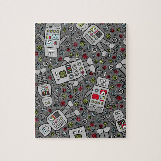 Puzzle Robots rétro (Vertical)