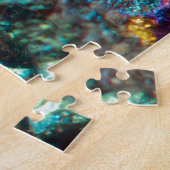 Puzzle Roche en cristal luisante d'huile d'arc-en-ciel (Côté)