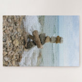 Puzzle Rock Cairn by the Lake - 20x30 - 1014 pcs. (Horizontal)