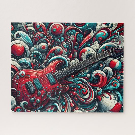 Puzzle Rock Music Guitar (Horizontal)