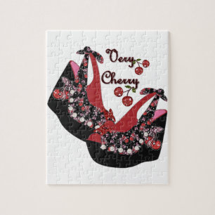 Puzzle Rockabilly Very Cherry Shoes