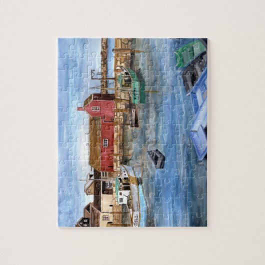 Puzzle Rockport Harbour Massachusetts Nouvelle-Angleterre (Vertical)
