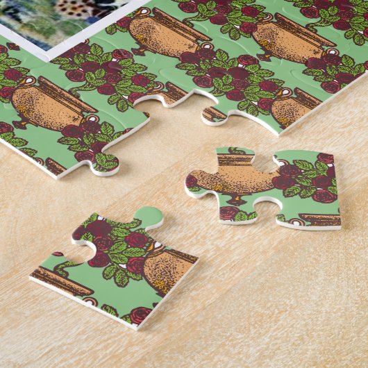 Puzzle Rococo conte de fées princesse équitation (Côté)