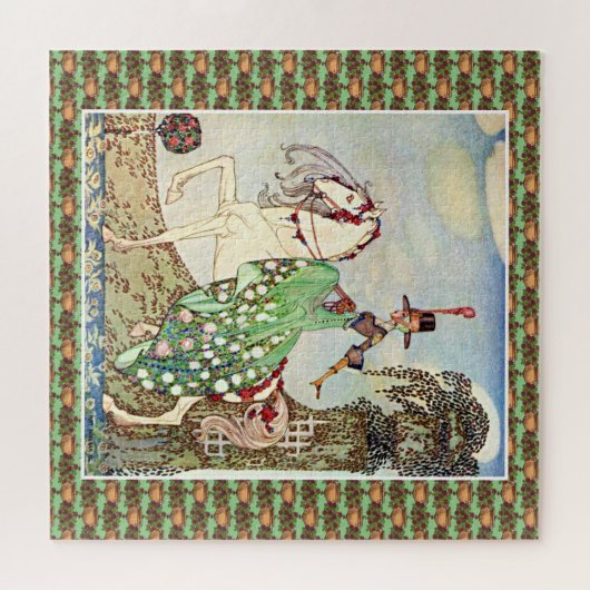 Puzzle Rococo conte de fées princesse équitation (Horizontal)