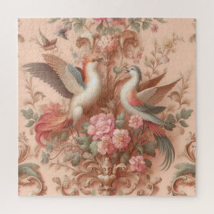 Puzzle Rococo rose Baroque Fleur Morris