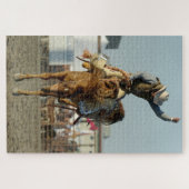 Puzzle Rodeo Cowboy Bucse Horse Wild Ride (Horizontal)