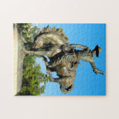Puzzle Rodeo Cowboy Statue Colorado. (Horizontal)
