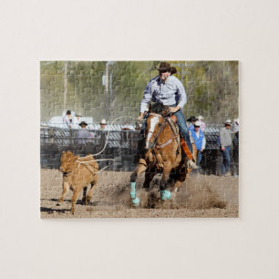 Puzzle Rodéo de cow-boy Rattlage de veau Sports occidenta