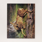 Puzzle Roe Deer in the Forest (par Rosa Bonheur) (Vertical)