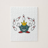 Puzzle Roi à Bowling avec épingle de Bowling (Vertical)