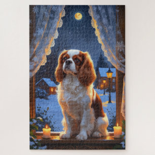Puzzle Roi Cavalier avec lumières de Noël