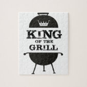 Puzzle Roi Du Grill, Couronne Blanche Noire (Vertical)