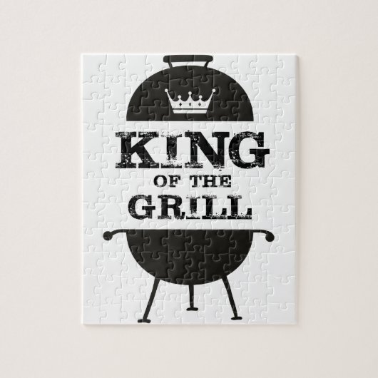 Puzzle Roi Du Grill, Couronne Blanche Noire (Vertical)